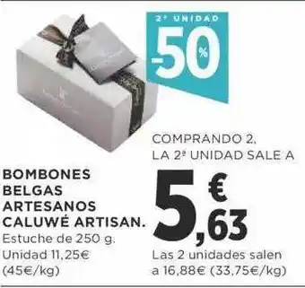 Supercor 2a unidad -50% bombones belgas artesanos celuwé artisan oferta