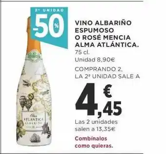 Supercor 2a unidad -50% vino albariño espumoso o rosé mencia alma atlántica oferta