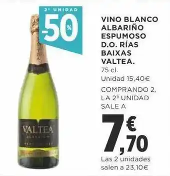 Supercor 2a unidad -50% vino blanco albariño espumoso d.o. rías baixas valtea oferta