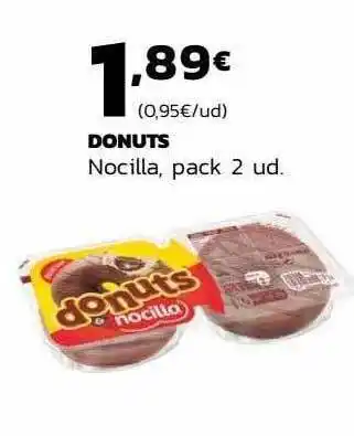 Supermercados Lupa Donuts nocilla pack 2 oferta