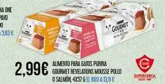 Claudio Alimento para gatos purina gourmet revelations mousse pollo o salmón oferta