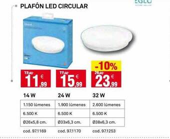 Bricoking Plafón led circular oferta
