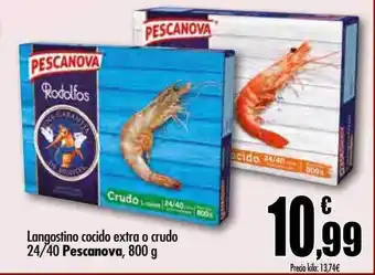 Unide Supermercados Langostino cocido extra o crudo 24-40 pescanova oferta