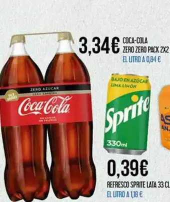 Claudio Coca-cola zero zero pack 2 oferta