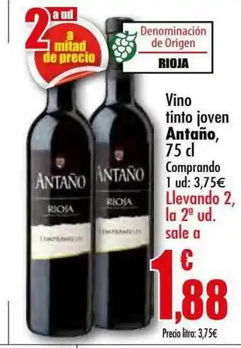 Unide Supermercados Vino tinto joven antaño oferta