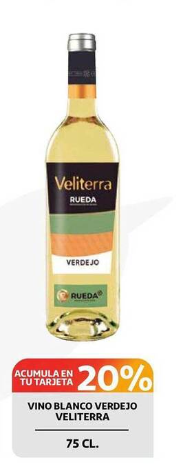 Alcampo Vino blanco verdejo veliterra oferta