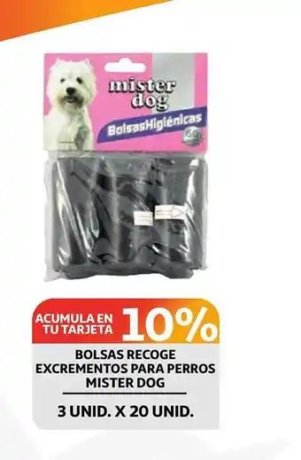 Alcampo Bolsas recoge extrrementos para perros mister dog oferta