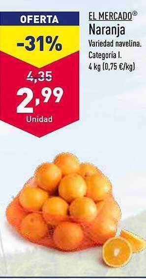 ALDI El mercado naranja oferta