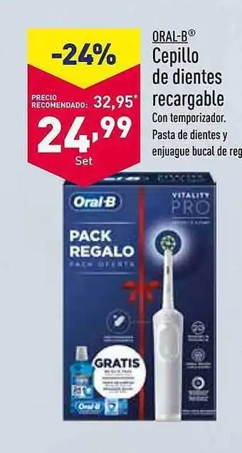 ALDI Oral-b cepillo de dientes recargable oferta