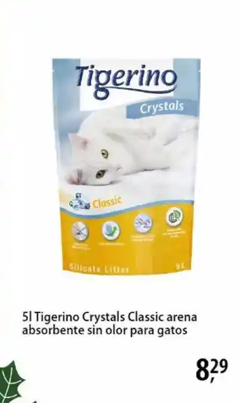 Zooplus 5l tigerino crystals classic arena absorbente sin olor para gatos oferta