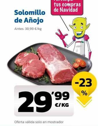 AhorraMas Solomillo de añojo oferta