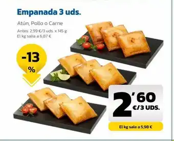 AhorraMas Empanada 3 uds. oferta