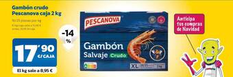 AhorraMas Gambón crudo pescanova caja 2kg oferta