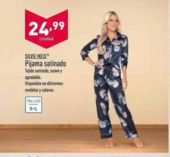 ALDI Silvie meis pijama satinado oferta