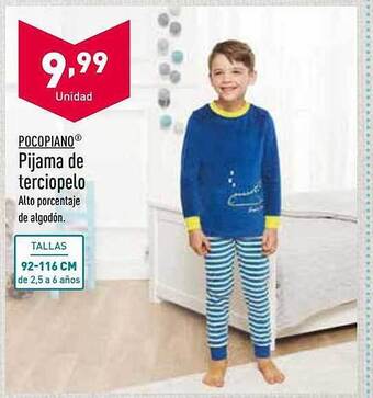ALDI Pocopiano pijama de terciopelo oferta