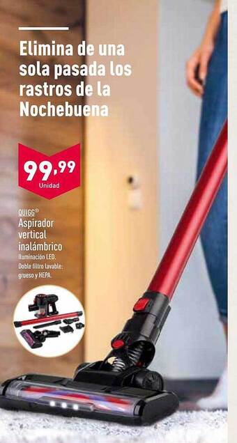 ALDI Quigg aspirador vertical inalámbrico oferta