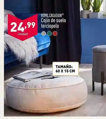 ALDI Home creation cojín de suelo terciopelo oferta
