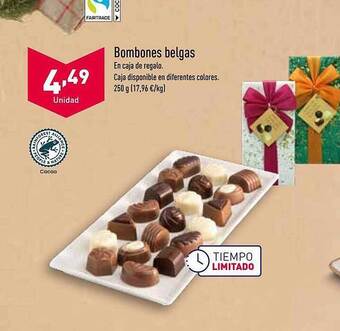 ALDI Bombones belgas oferta