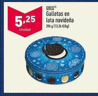 ALDI Oreo galletas en lata navideña oferta