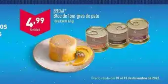 ALDI Special bloc de foie-gras de pato oferta
