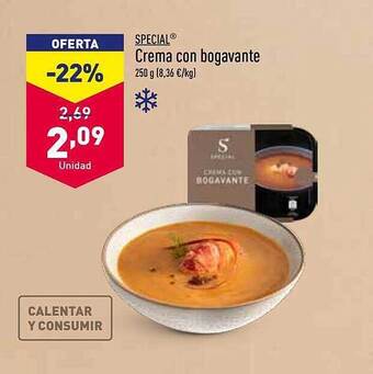 ALDI Special crema con bogavante oferta