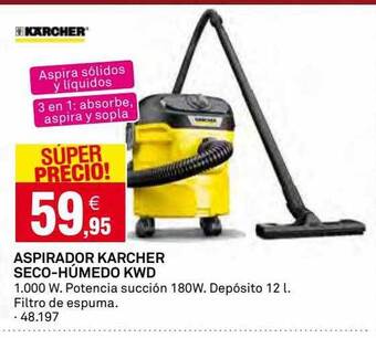 Bricoking Aspirador karcher seco-húmedo kwd oferta