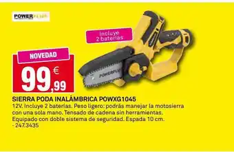 Bricoking Sierra poda inalámbrica powxg1045 powerplus oferta