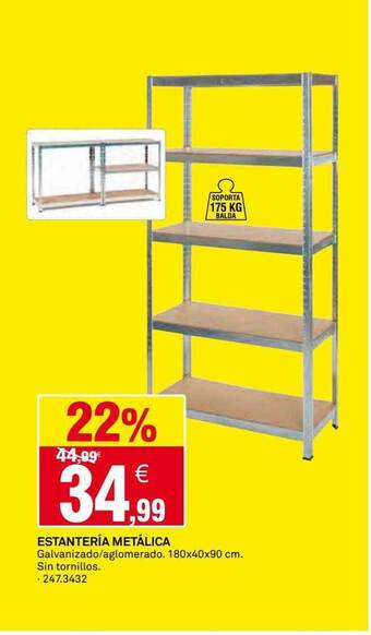 Bricoking Estantería metálica oferta