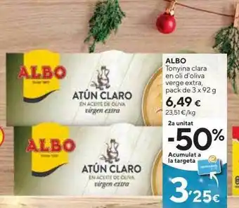 Caprabo Albo tonyiana clara en oli d'oliva verge extra oferta