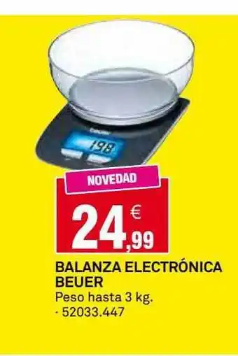 Balanza electrónica beuer