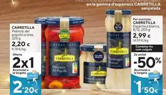 Caprabo Carretilla pebrots del piquillo a tires oferta