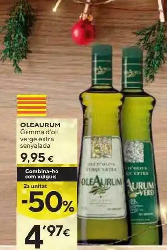 Caprabo 2a unitat -50% oleaurum gamma d'oli verge extra senyalada oferta
