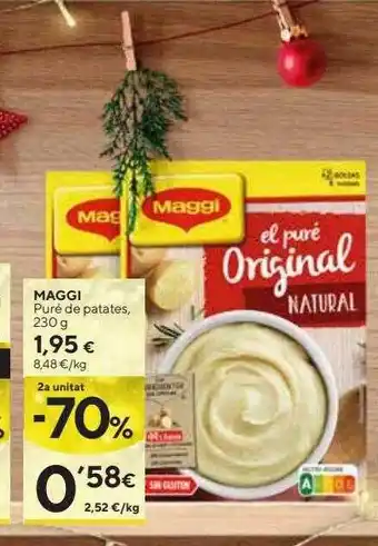 Caprabo Maggi puré de patates oferta