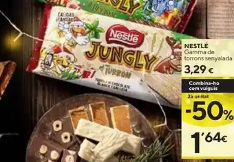 Caprabo 2a unitat -50% nestlé gamma de torrons senyalada oferta