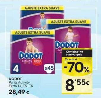 Caprabo 2a unitat -70% dodot pants activity extra oferta