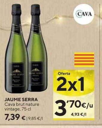Caprabo Jaume serra cava brut nature vintage oferta