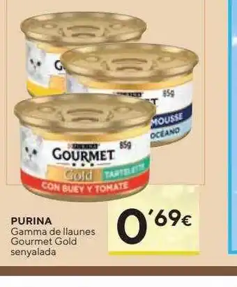 Caprabo Purina gamma de llaunes gourmet gold senyalada oferta