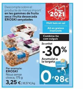 Caprabo Eroski nous sense closca oferta