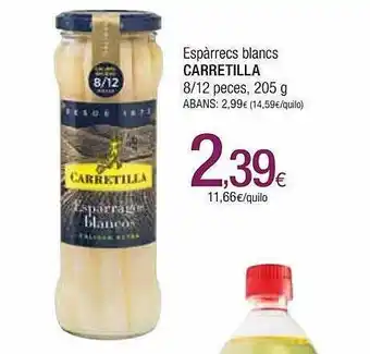 Condis Espàrrecs blancs carretilla 8-12 peces oferta