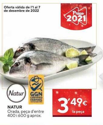 Caprabo Natur orada peça d'entre oferta