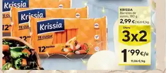 Caprabo Krissia barretes de surimi oferta