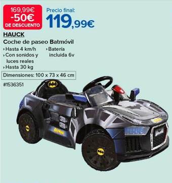 Costco Hauck coche de paseo batmóvil oferta