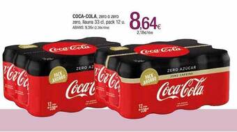 Condis Coca-cola zero o zero zero llauna pack 12 oferta
