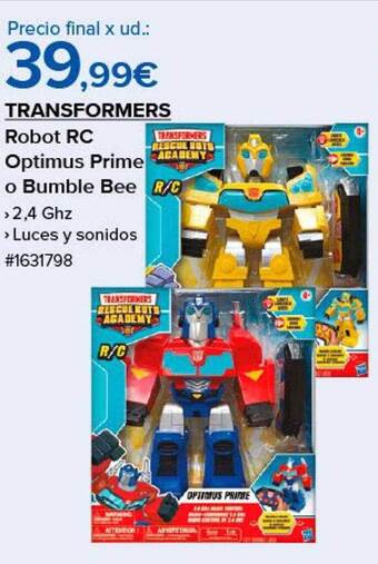 Costco Transformers robot rc optimus prime o bumble bee oferta