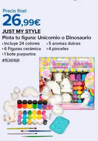 Costco Just my style pinta tu figura: unicornio o dinosaurio oferta