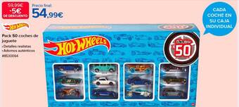 Costco Hot wheels pack 50 coches de juguete oferta