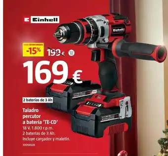 Bauhaus Taladro percutor a batería 'te-cd' einhell oferta