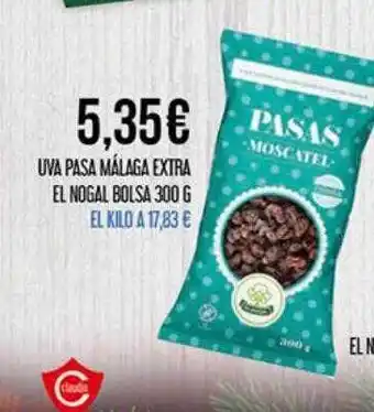 Claudio Uva pasa málaga extra el nogal bolsa oferta