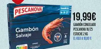 Gambón congelado pescanova 16-25 estuche