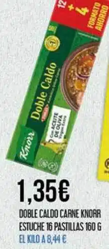 Claudio Doble caldo carne knorr estuche 16 pastillas oferta